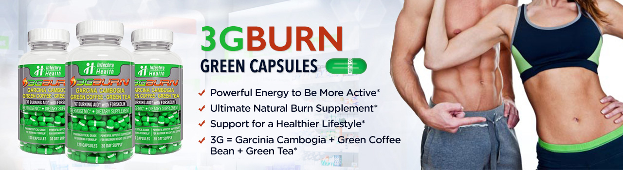 3G BURN Ultimate Natural Burn Supplement banner